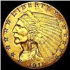 Image 1 : 1911 $2.50 Gold Quarter Eagle CLOSELY UNCIRCULATED