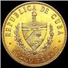 Image 2 : 1916 Mexico .1206oz Gold 5 Pesos CLOSELY UNCIRCULA