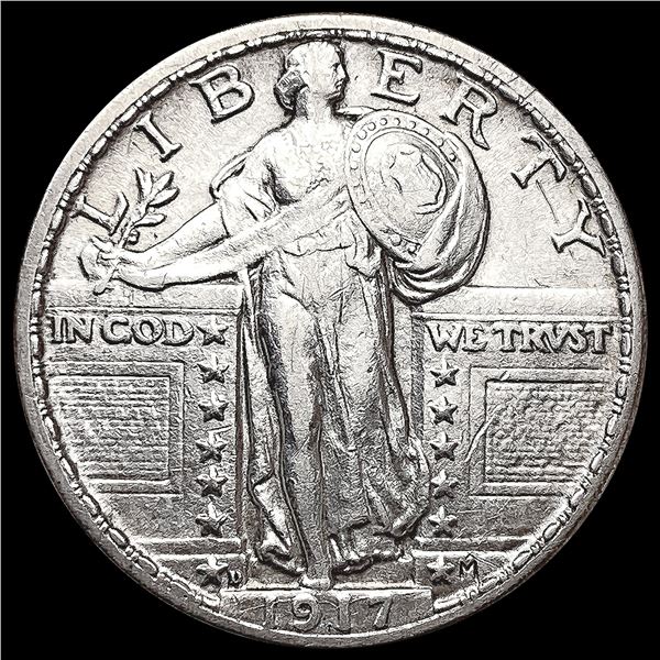1917-D Standing Liberty Quarter CLOSELY UNCIRCULAT