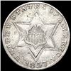 Image 1 : 1857 Silver Three Cent CLOSELY UNCIRCULATED