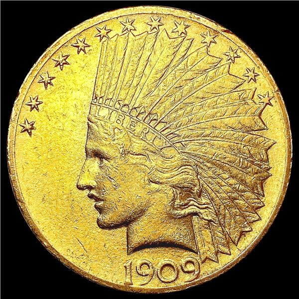 1909 $10 Gold Eagle CLOSELY UNCIRCULATED