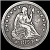 1854-O Seated Liberty Quarter NEARLY UNCIRCULATED
