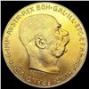 1915 Austria .9802oz Gold 100 Corona CHOICE BU