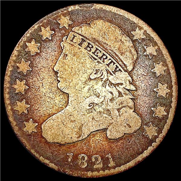 1821 Capped Bust Dime NICELY CIRCULATED