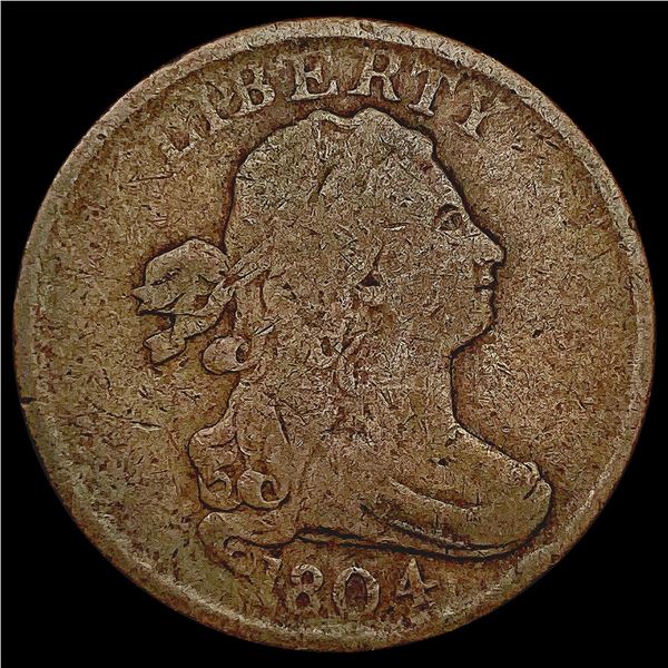 1804 Draped Bust Half Cent NICELY CIRCULATED