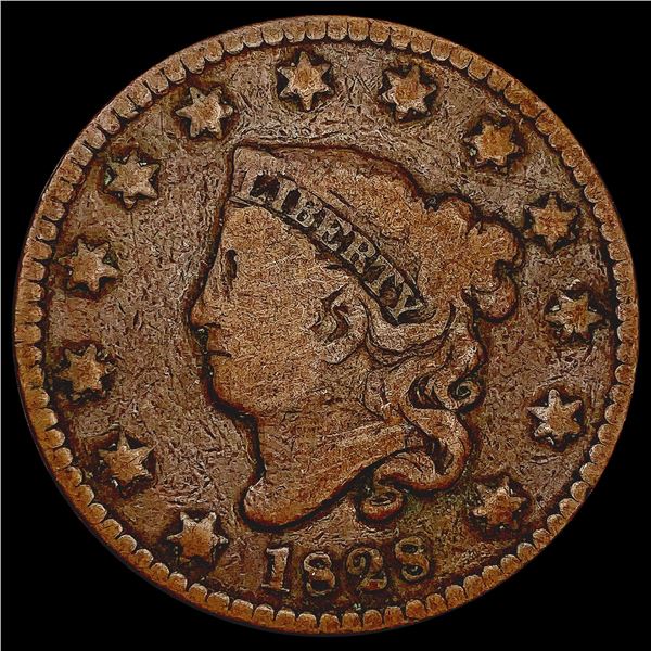 1828 Coronet Head Large Cent NICELY CIRCULATED