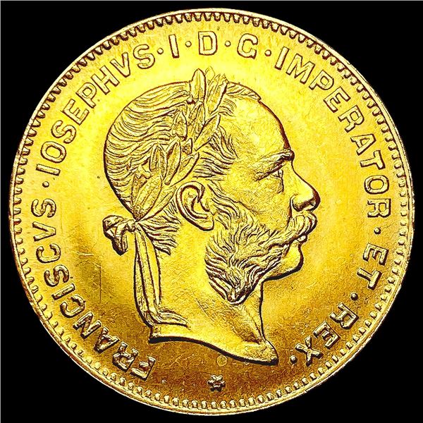 1892 Austria .1867oz Gold 20 Francs GEM BU