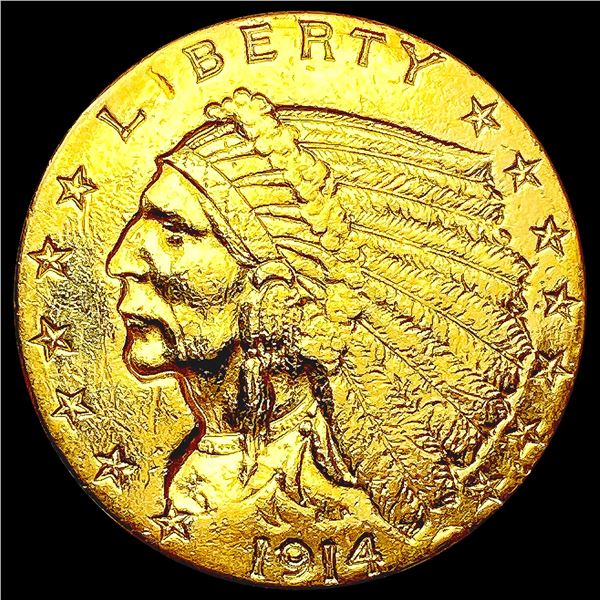 1914-D $2.50 Gold Quarter Eagle HIGH GRADE