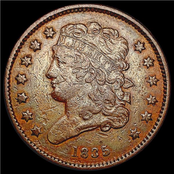 1835 Classic Head Half Cent CLOSELY UNCIRCULATED