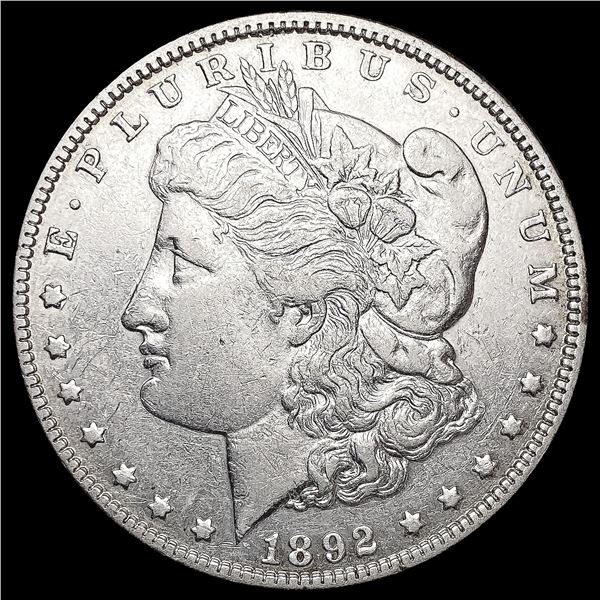 1892 Morgan Silver Dollar CLOSELY UNCIRCULATED