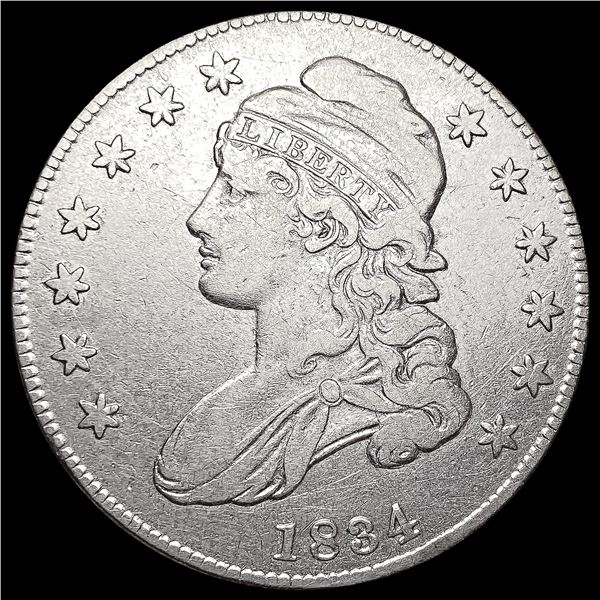 1834 Capped Bust Half Dollar CLOSELY UNCIRCULATED