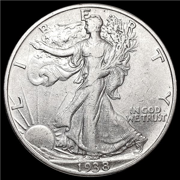 1938-D Walking Liberty Half Dollar NEARLY UNCIRCUL