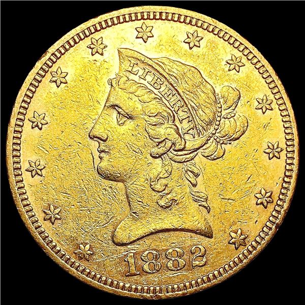 1882 $10 Gold Eagle CLOSELY UNCIRCULATED