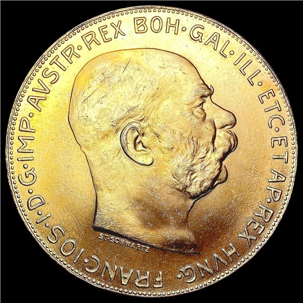 1915 Austria .9802oz Gold 100 Corona UNCIRCULATED