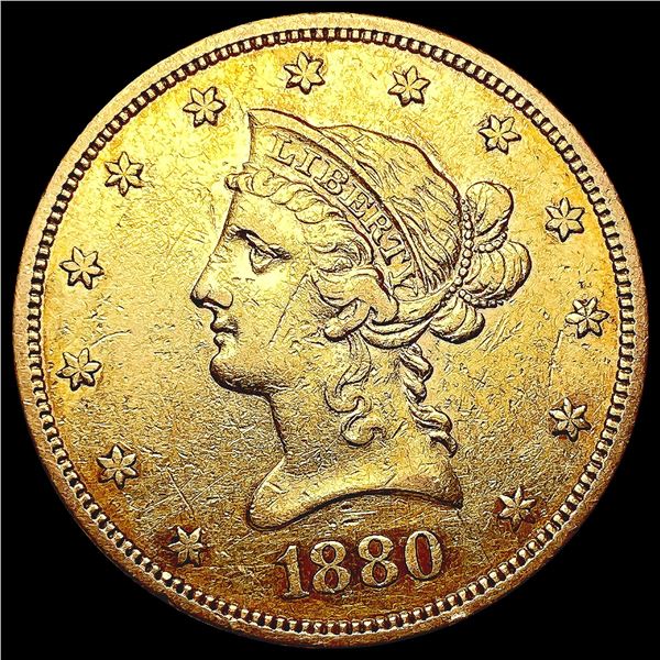 1880-S $10 Gold Eagle NEARLY UNCIRCULATED
