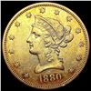 1880-S $10 Gold Eagle NEARLY UNCIRCULATED