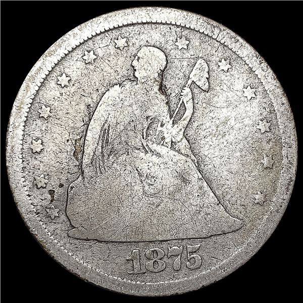 1875-S Twenty Cent Piece NICELY CIRCULATED