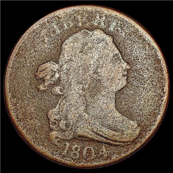 1804 Draped Bust Half Cent NICELY CIRCULATED