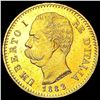 1882 Italy .1867oz Gold 20 Lire UNCIRCULATED