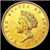 Image 1 : 1854 Rare Gold Dollar CLOSELY UNCIRCULATED