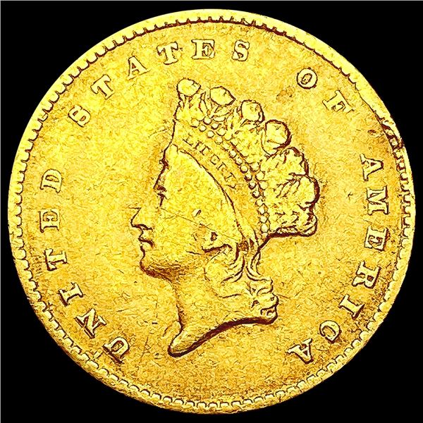 1855 Rare Gold Dollar LIGHTLY CIRCULATED