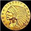 Image 1 : 1911 $2.50 Gold Quarter Eagle CLOSELY UNCIRCULATED