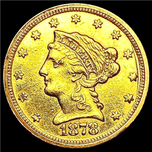 1878 $2.50 Gold Quarter Eagle CLOSELY UNCIRCULATED