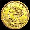 Image 1 : 1878 $2.50 Gold Quarter Eagle CLOSELY UNCIRCULATED