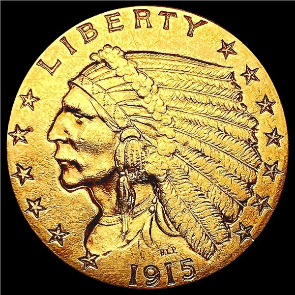 1915 $2.50 Gold Quarter Eagle CLOSELY UNCIRCULATED