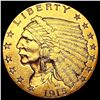 Image 1 : 1915 $2.50 Gold Quarter Eagle CLOSELY UNCIRCULATED