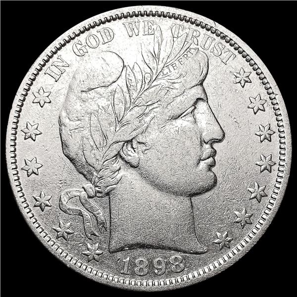 1898 Barber Half Dollar CHOICE AU