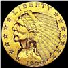 1909 $2.50 Gold Quarter Eagle CLOSELY UNCIRCULATED