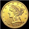 1884-S $5 Gold Half Eagle UNCIRCULATED