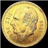 1959 Mexico .2411oz Gold 10 Pesos UNCIRCULATED