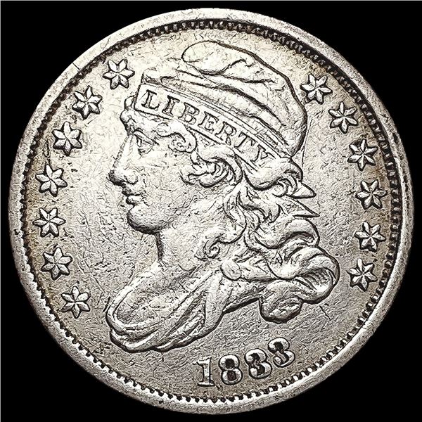 1833 Capped Bust Dime CLOSELY UNCIRCULATED