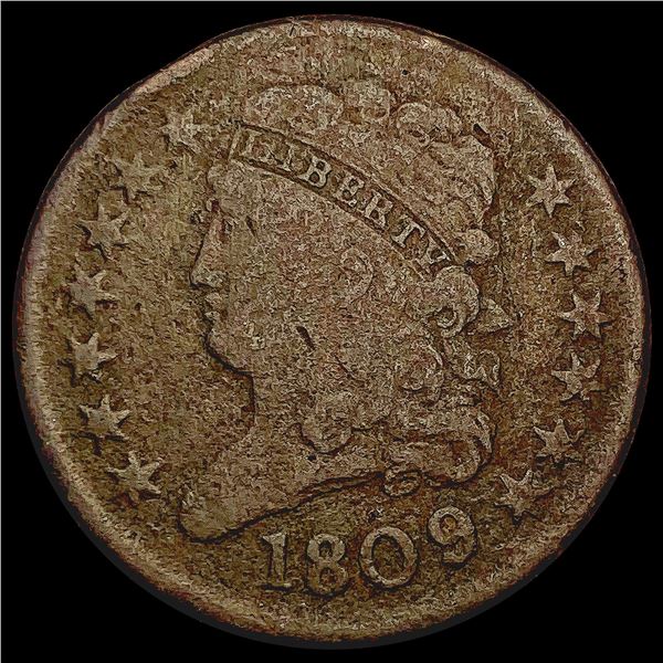 1809 Classic Head Half Cent LIGHTLY CIRCULATED