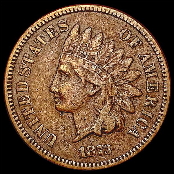 1873 Indian Head Cent LIGHTLY CIRCULATED