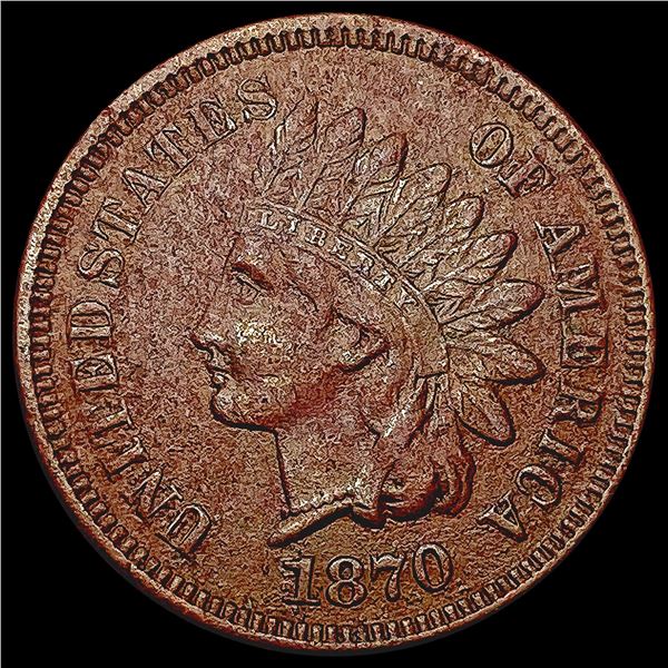 1870 Indian Head Cent CLOSELY UNCIRCULATED