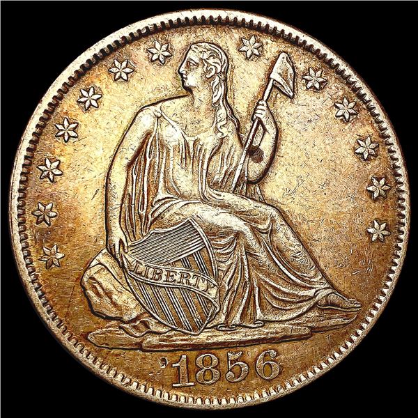 1856-O Seated Liberty Half Dollar CLOSELY UNCIRCUL