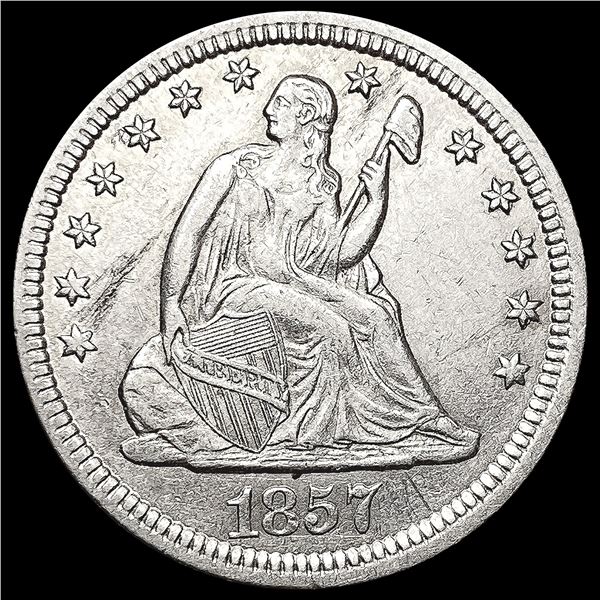 1857 Seated Liberty Quarter CLOSELY UNCIRCULATED