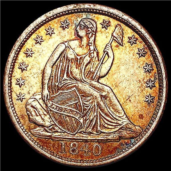 1840 No Drapery Seated Liberty Half Dime UNCIRCULA