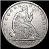 1853 Arws & Rays Seated Liberty Half Dollar NEARLY