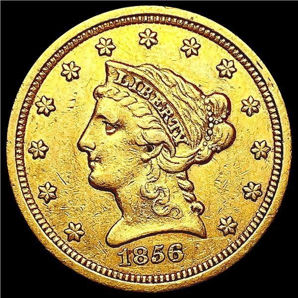 1856 $2.50 Gold Quarter Eagle CLOSELY UNCIRCULATED
