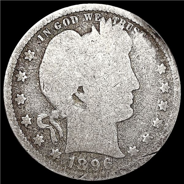 1896-S Barber Quarter NICELY CIRCULATED