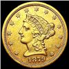 1879-S $2.50 Gold Quarter Eagle CLOSELY UNCIRCULAT