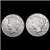 [2] Peace Silver Dollars [1925-S, 1934] CLOSELY UN