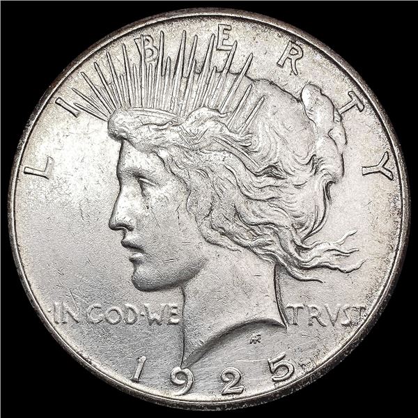 1925-S Silver Peace Dollar CLOSELY UNCIRCULATED