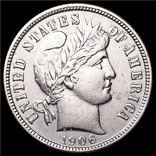 1906 Barber Dime UNCIRCULATED