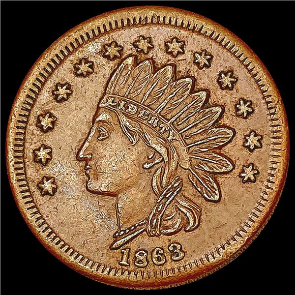1863 Civil War Coin CLOSELY UNCIRCULATED