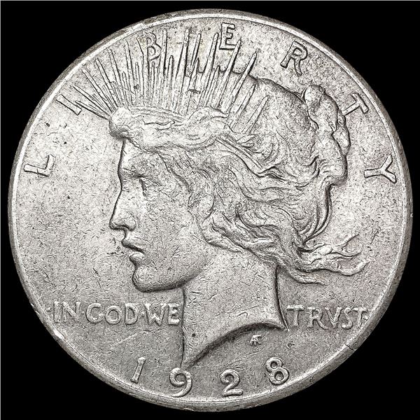 1928 Silver Peace Dollar CLOSELY UNCIRCULATED